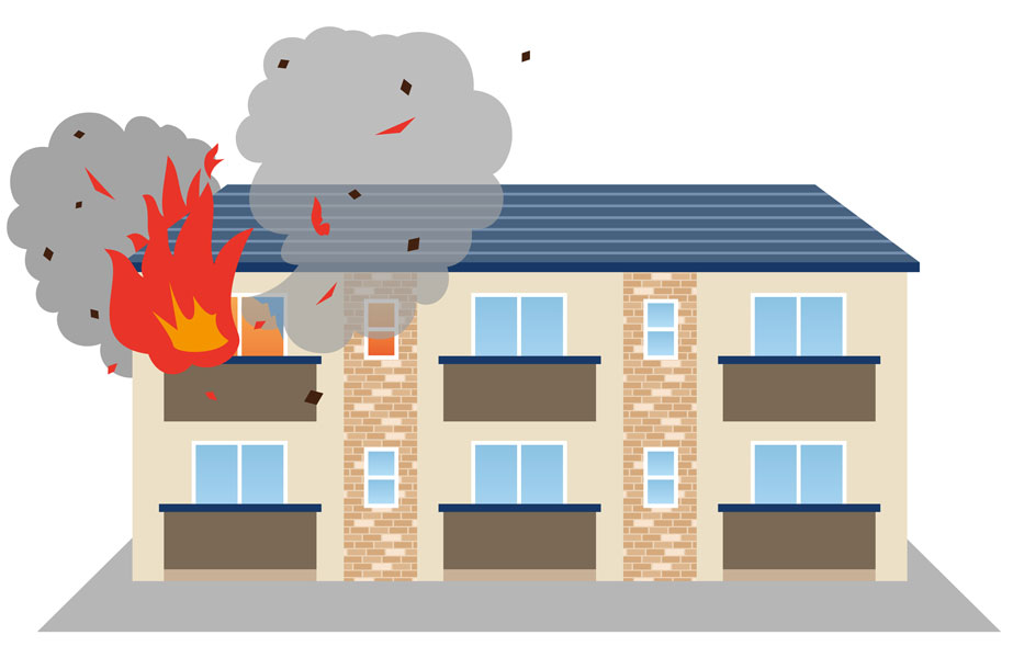 Apartment Building Fire